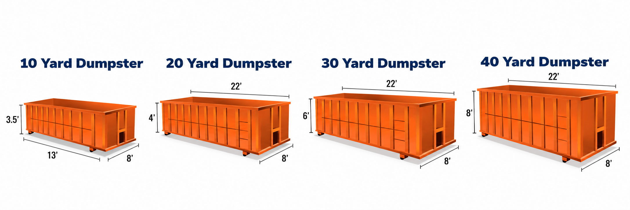 dumpster size graphic