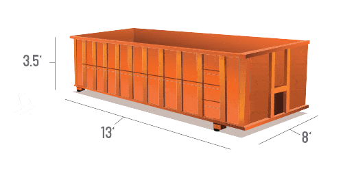 10 yard dumpster dimensions