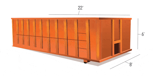 30 yard dumpster dimensions