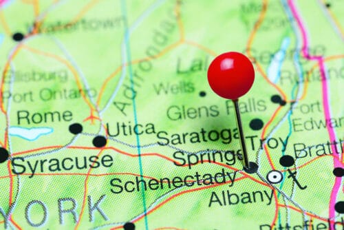 schenectady, ny map