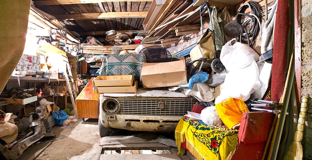 messy garage