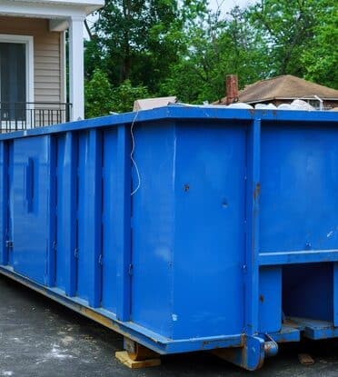 full construction dumpster